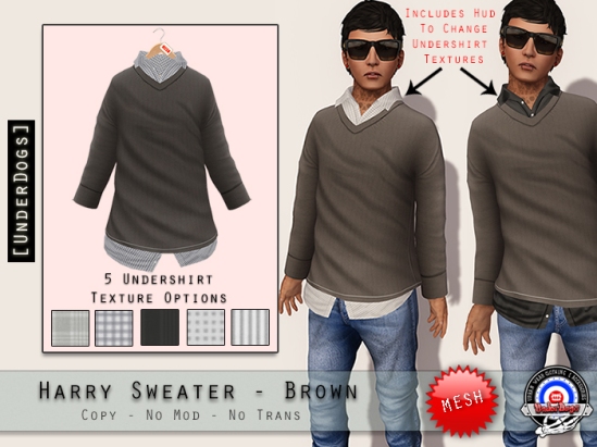 harry sweater BROWN mp ad