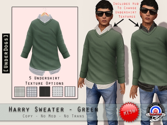 harry sweater GREEN mp ad