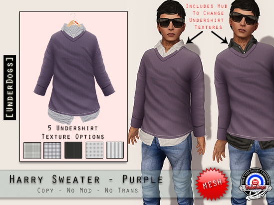 harry sweater PURPLE mp ad